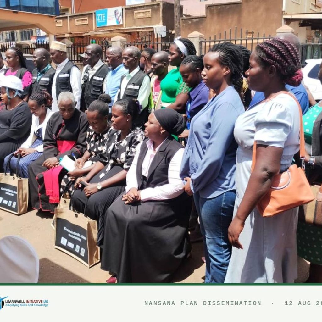 Learnwell Initiative with stakeholders at the Nansana Municipality environment plans dissemination meeting, 12 August 2026